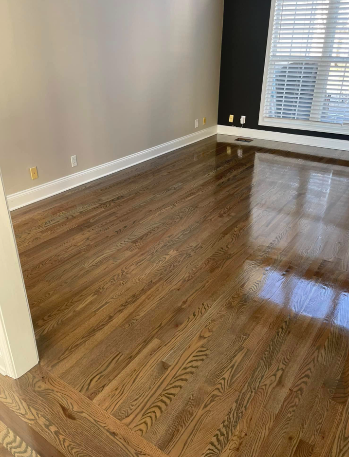 Hardwood floor refinishing